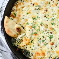 Four Cheese Spinach Artichoke Dip