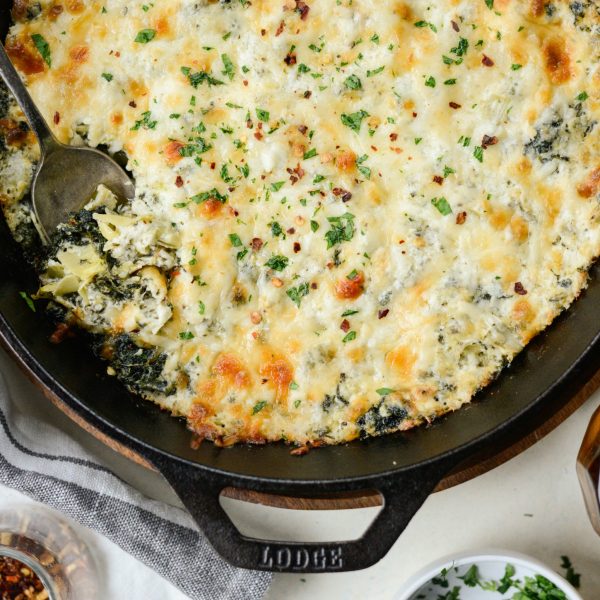 Four Cheese Spinach Artichoke Dip Simply Scratch