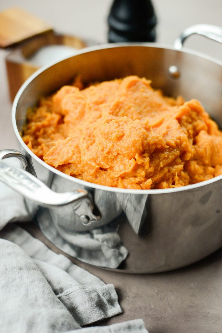 Roasted Maple Sweet Potato Mash - Simply Scratch