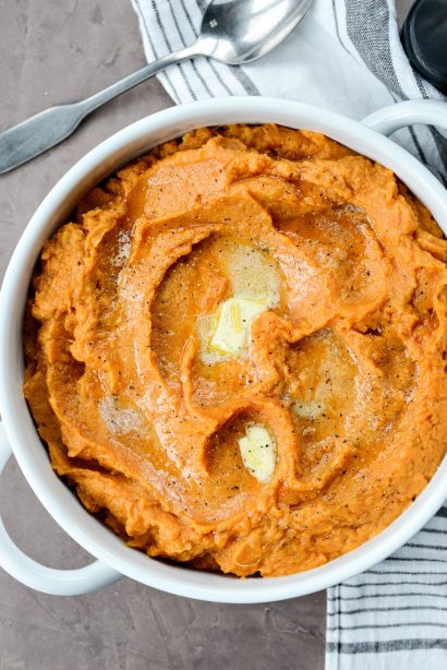 Roasted Maple Sweet Potato Mash - Simply Scratch