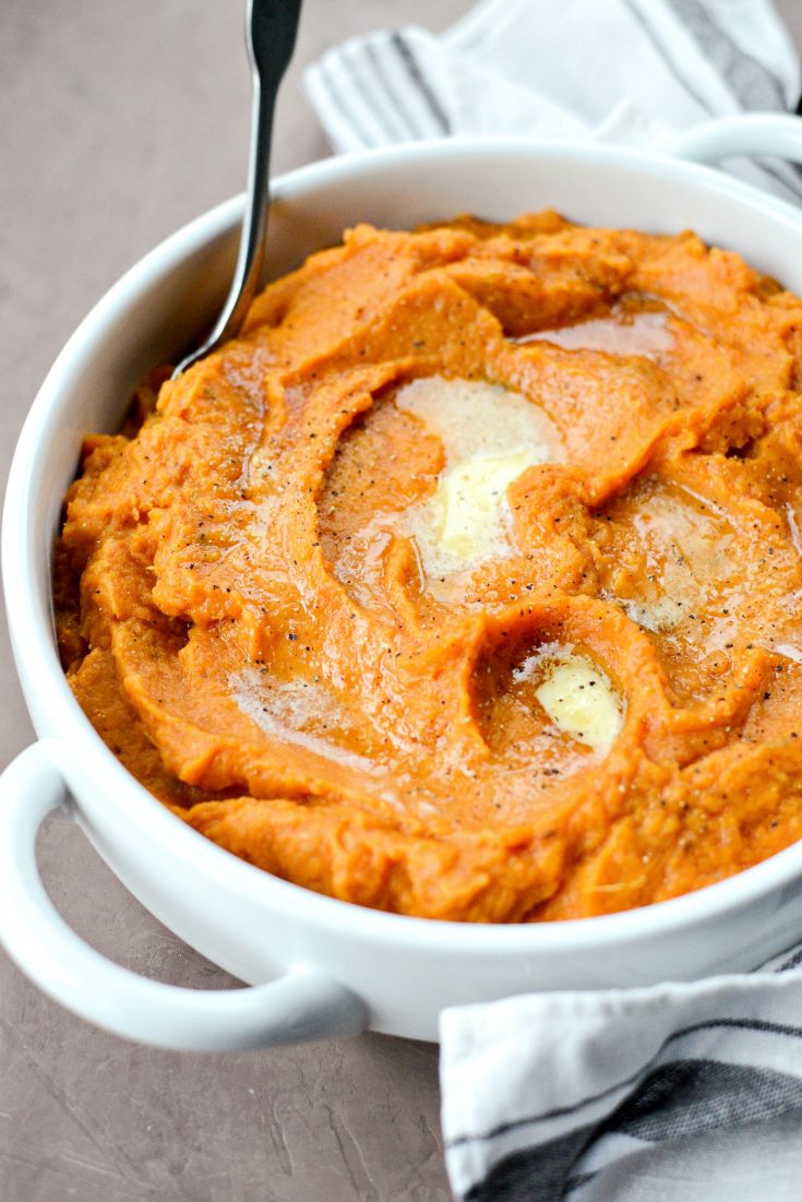 Roasted Maple Sweet Potato Mash - Simply Scratch