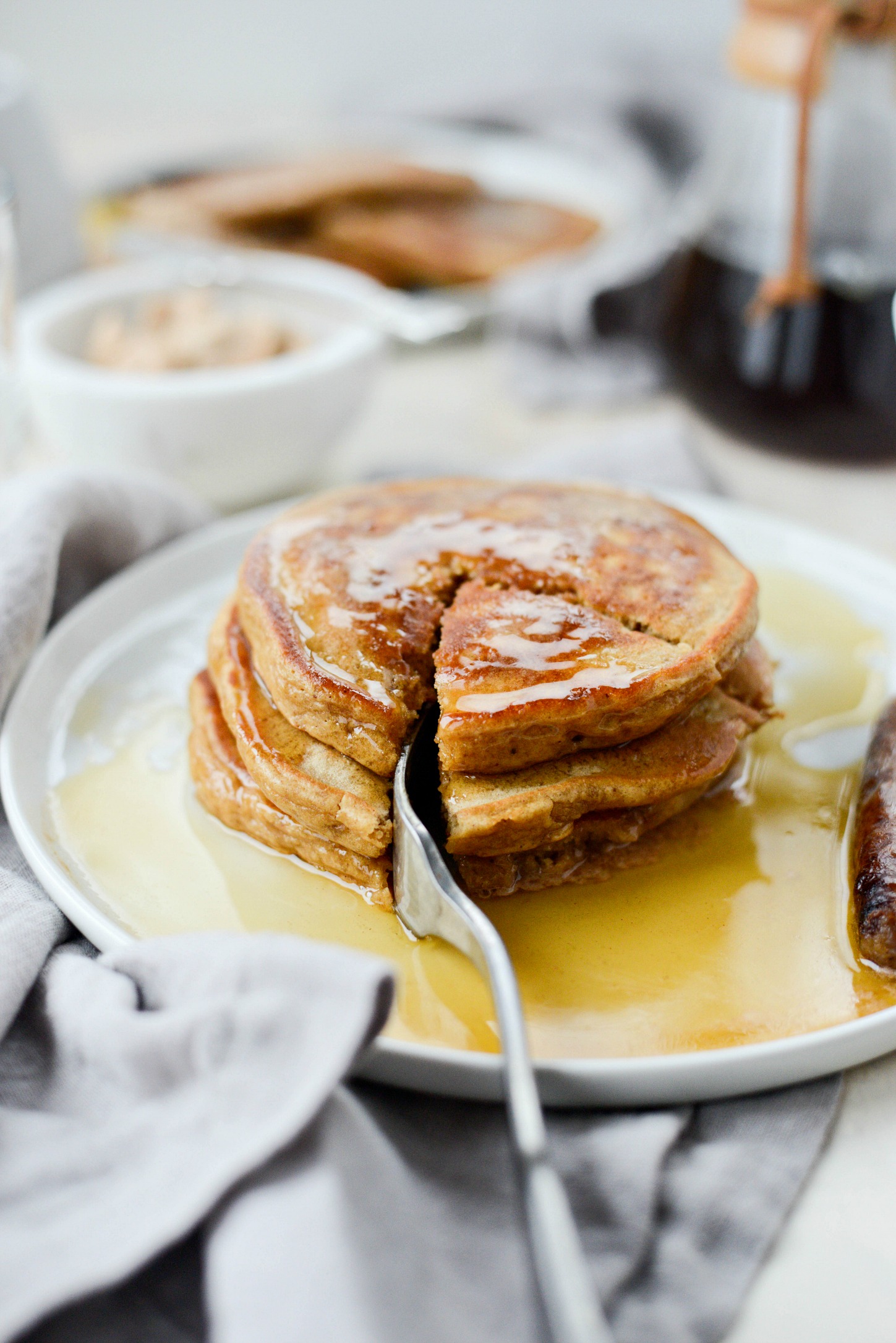 Gingerbread Pancakes with Whipped Cinnamon Butter Simply Scratch