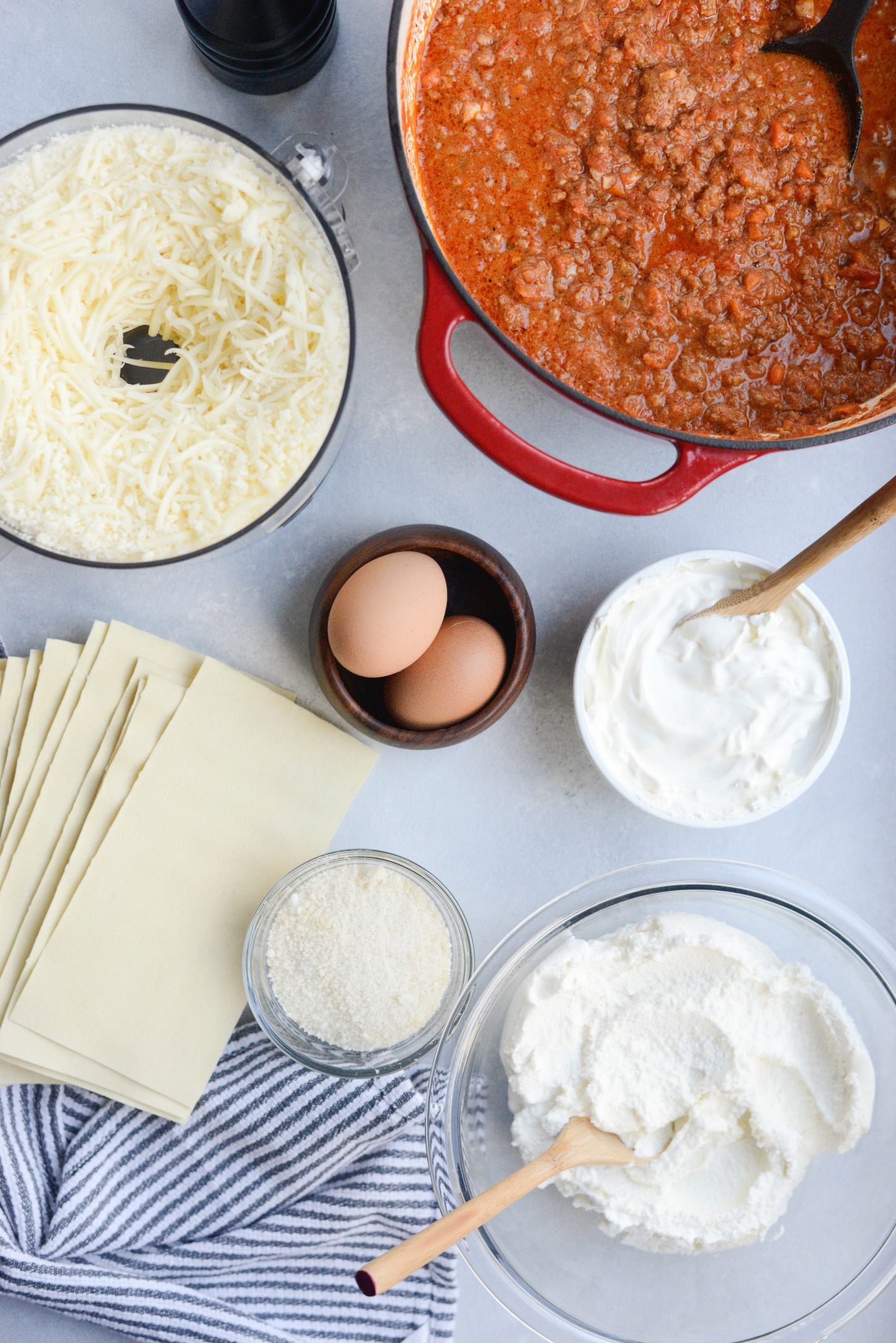 Homemade Three Meat Bolognese Lasagna - Simply Scratch