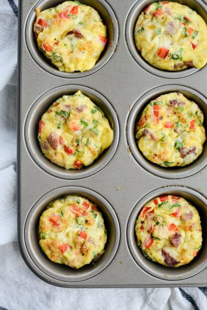 Mini Western Omelet Frittatas - Simply Scratch