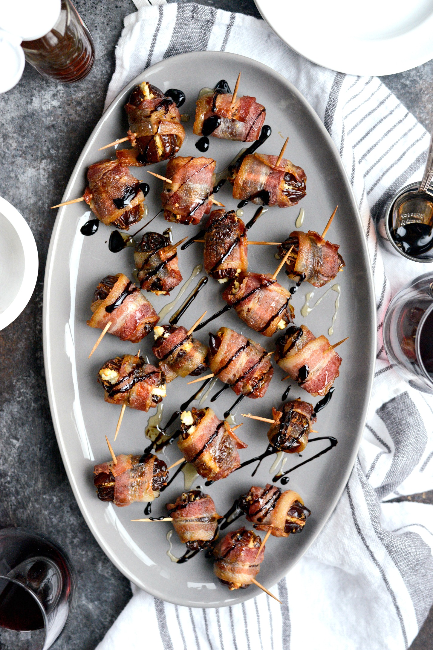 Bacon Wrapped Stuffed Dates with Goat Cheese - Simply Scratch