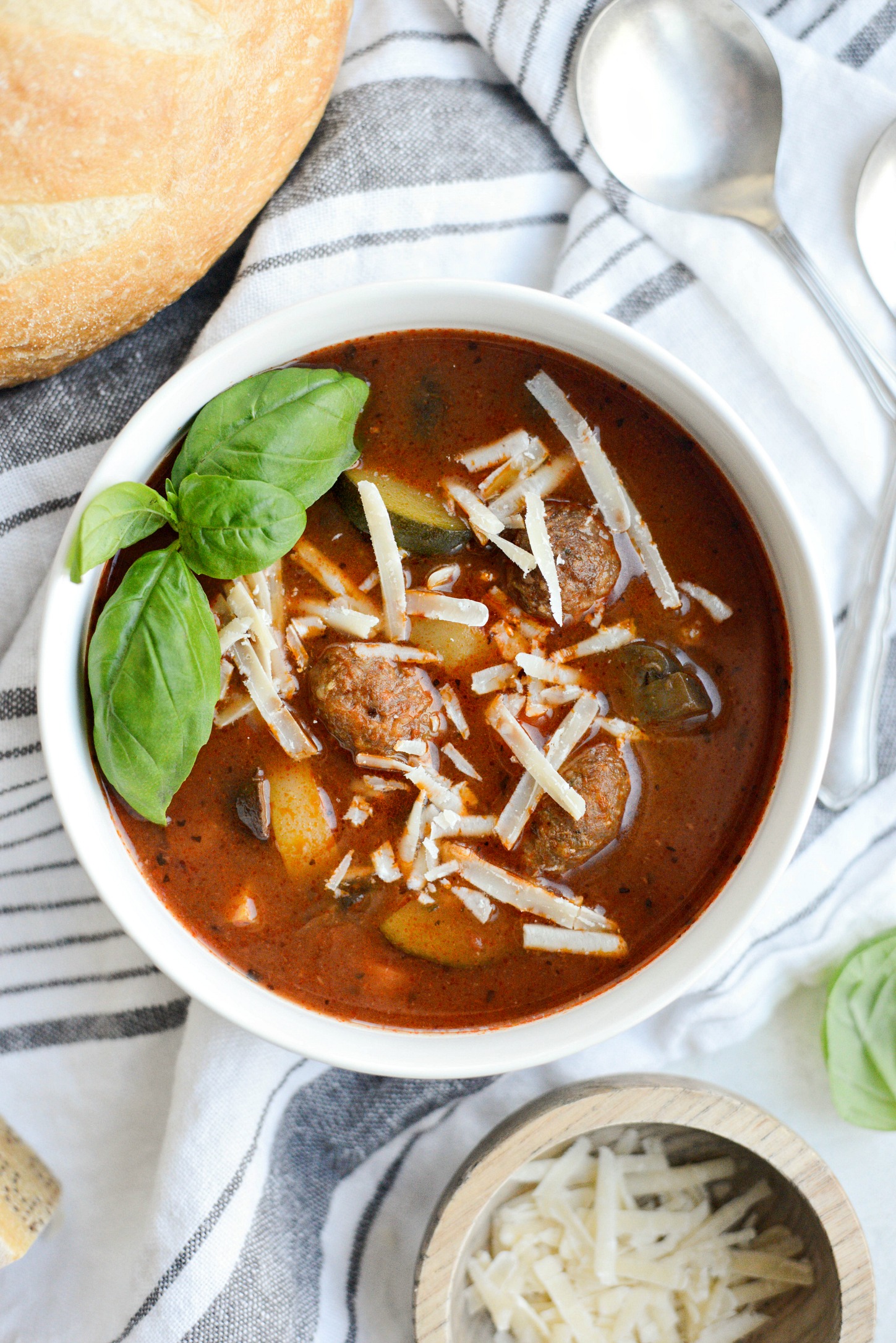 Slow Cooker Italian Meatball Vegetable Soup (Freezer Meal Kit) - Simply ...