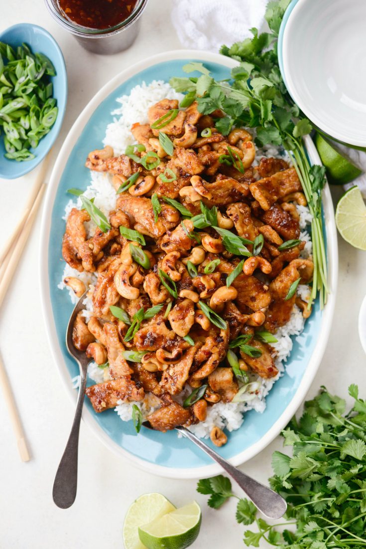 Spicy Ginger Cashew Pork - Simply Scratch