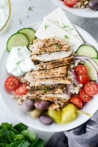 Greek Chicken Couscous Bowl - Simply Scratch