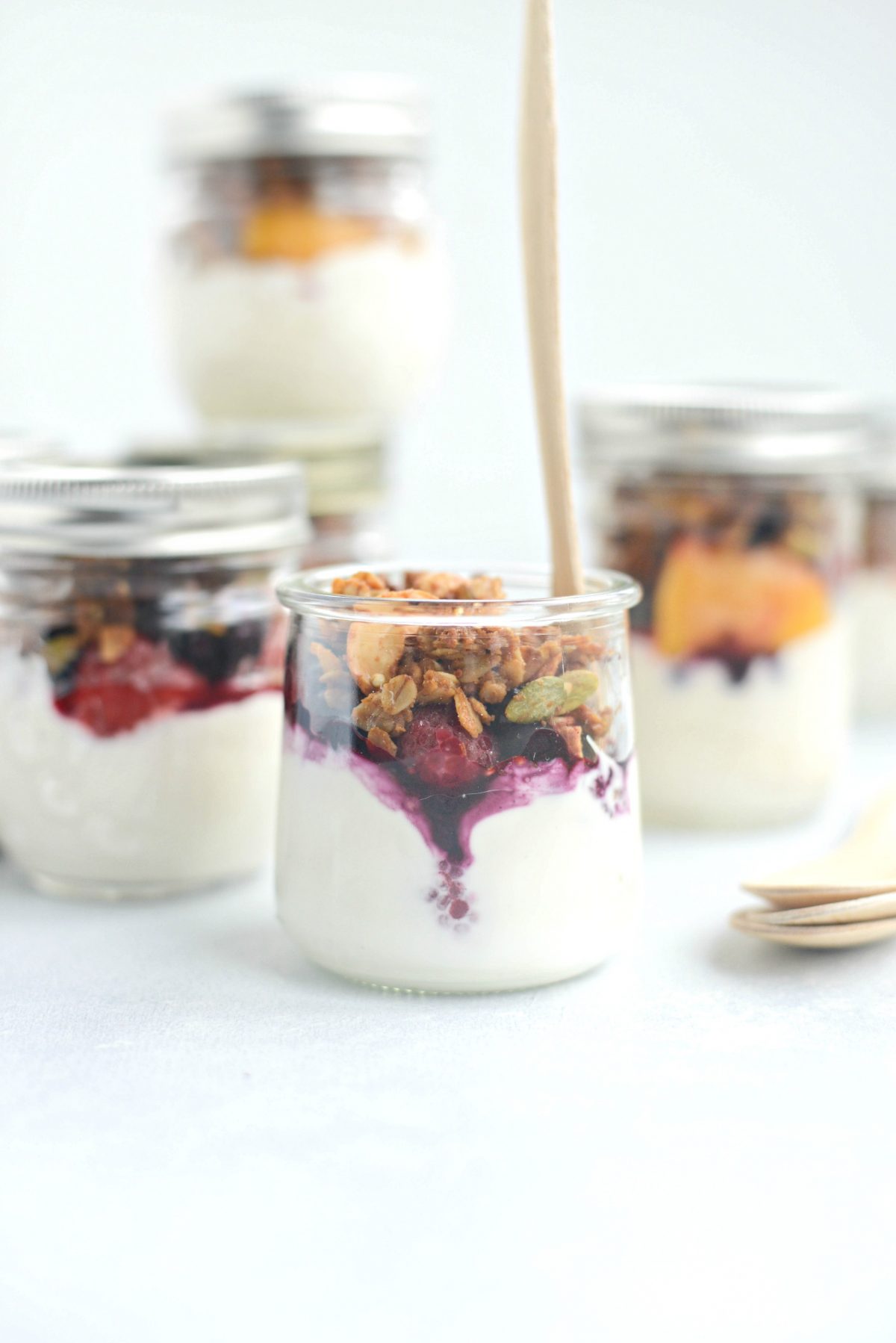 Yogurt Parfaits in a Mason Jar Are Perfect for Breakfasts on the Go