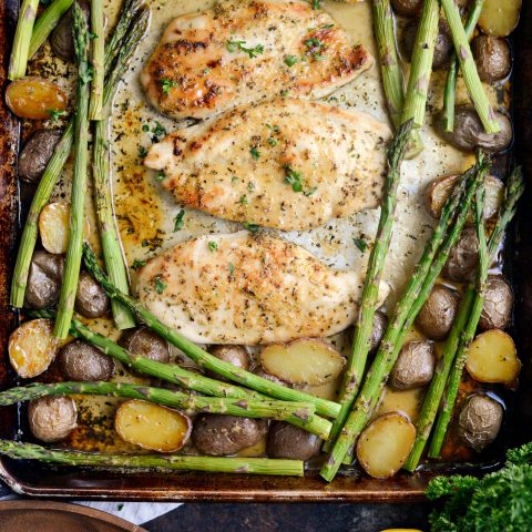 Honey Dijon Chicken Sheet Pan Dinner - Simply Scratch