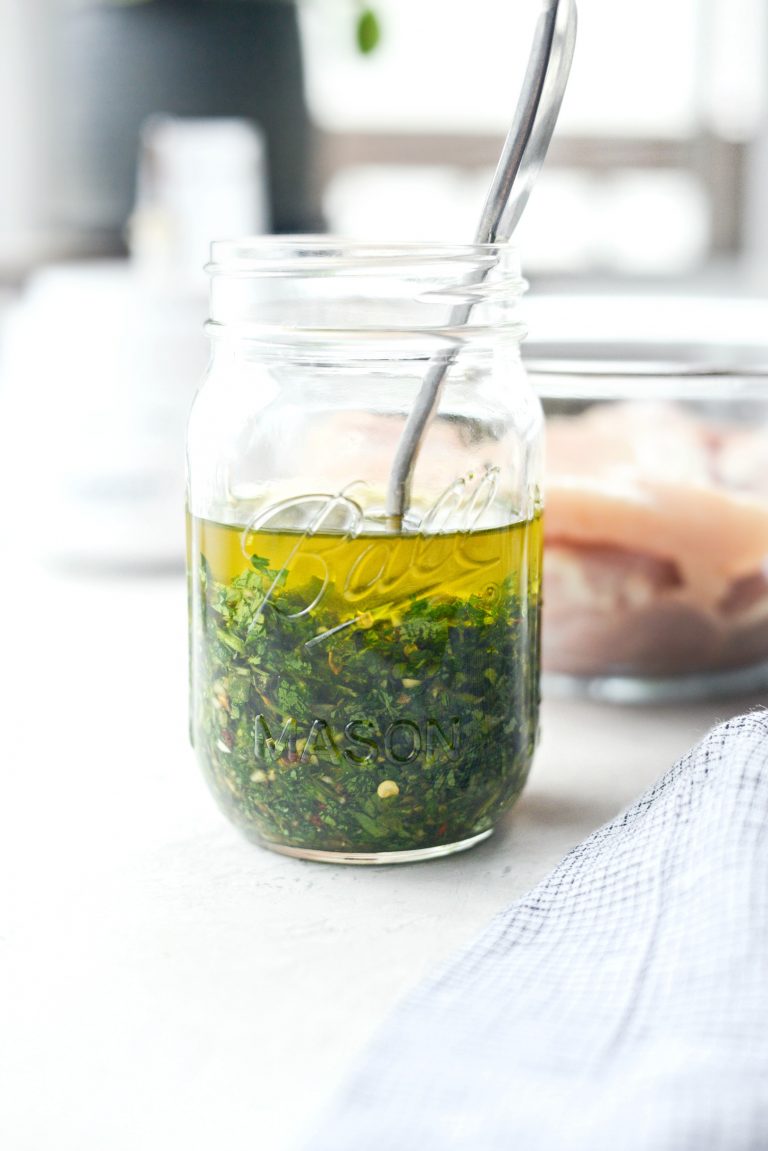 Quick Cilantro Chimichurri Sauce - Simply Scratch