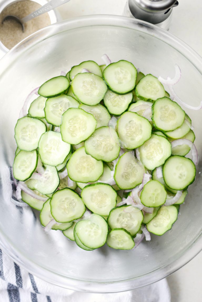 Cucumber Salad With Sour Cream Dill Dressing Simply Scratch