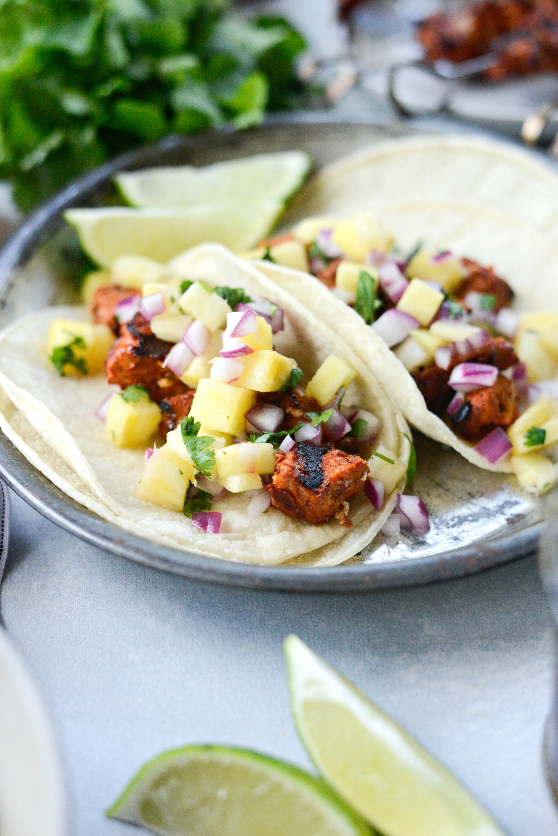 Easy Tacos al Pastor with Pineapple Salsa - Simply Scratch