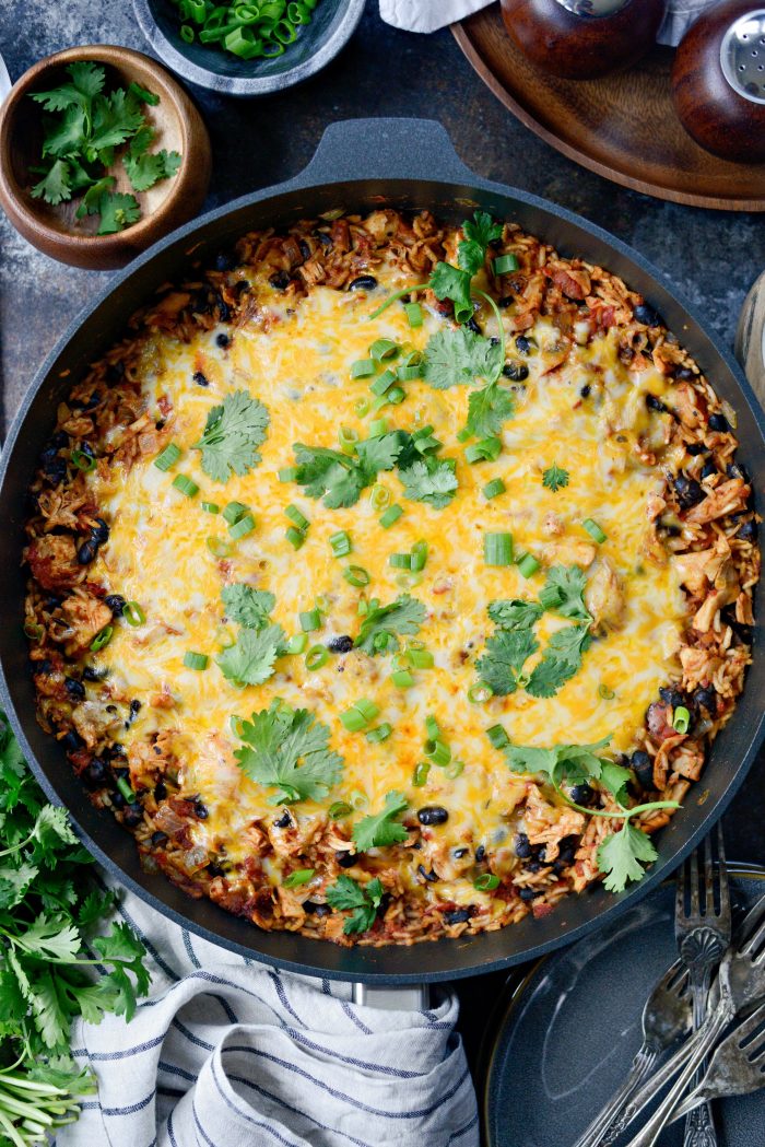 Easy Enchilada Chicken and Rice Skillet - Simply Scratch