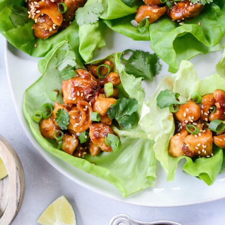 Thai Cashew Chicken Lettuce Wraps Simply Scratch