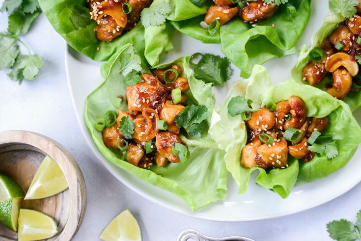 Thai Cashew Chicken Lettuce Wraps Simply Scratch