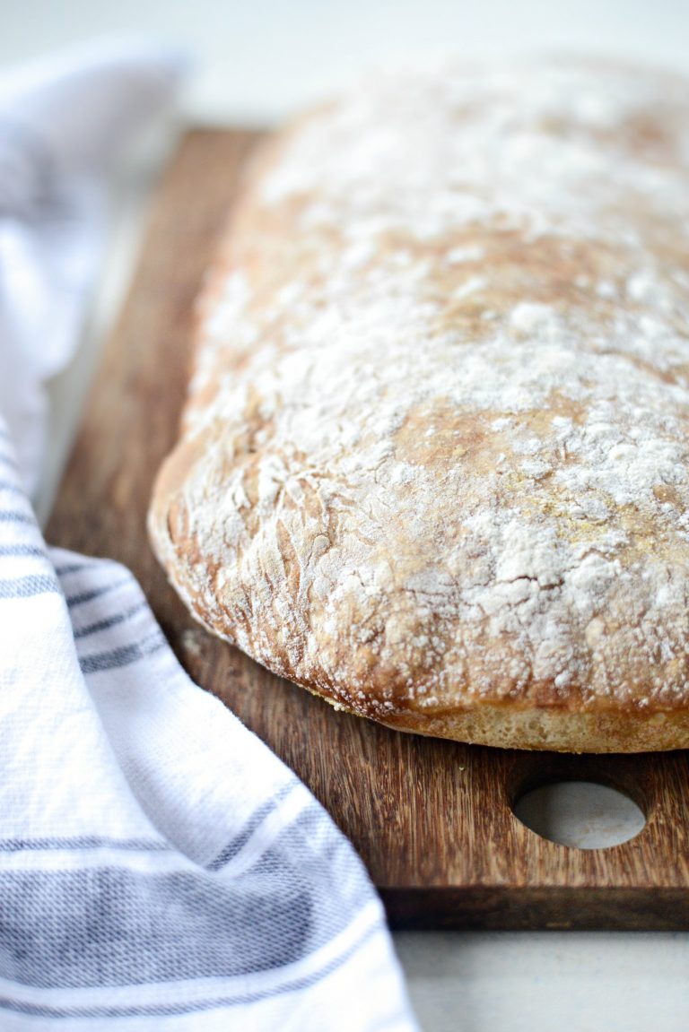 Homemade No-Knead Ciabatta Bread - Simply Scratch