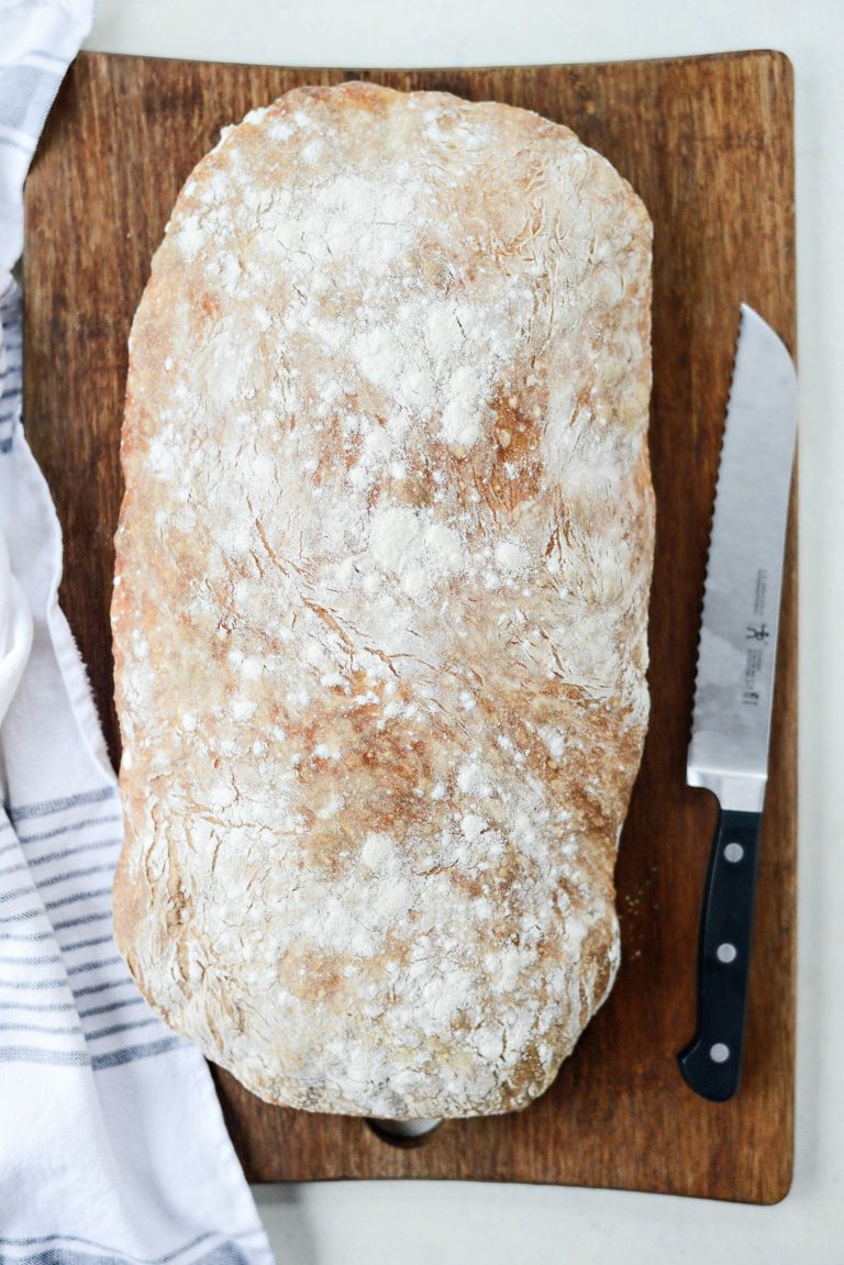 Homemade No-Knead Ciabatta Bread - Simply Scratch