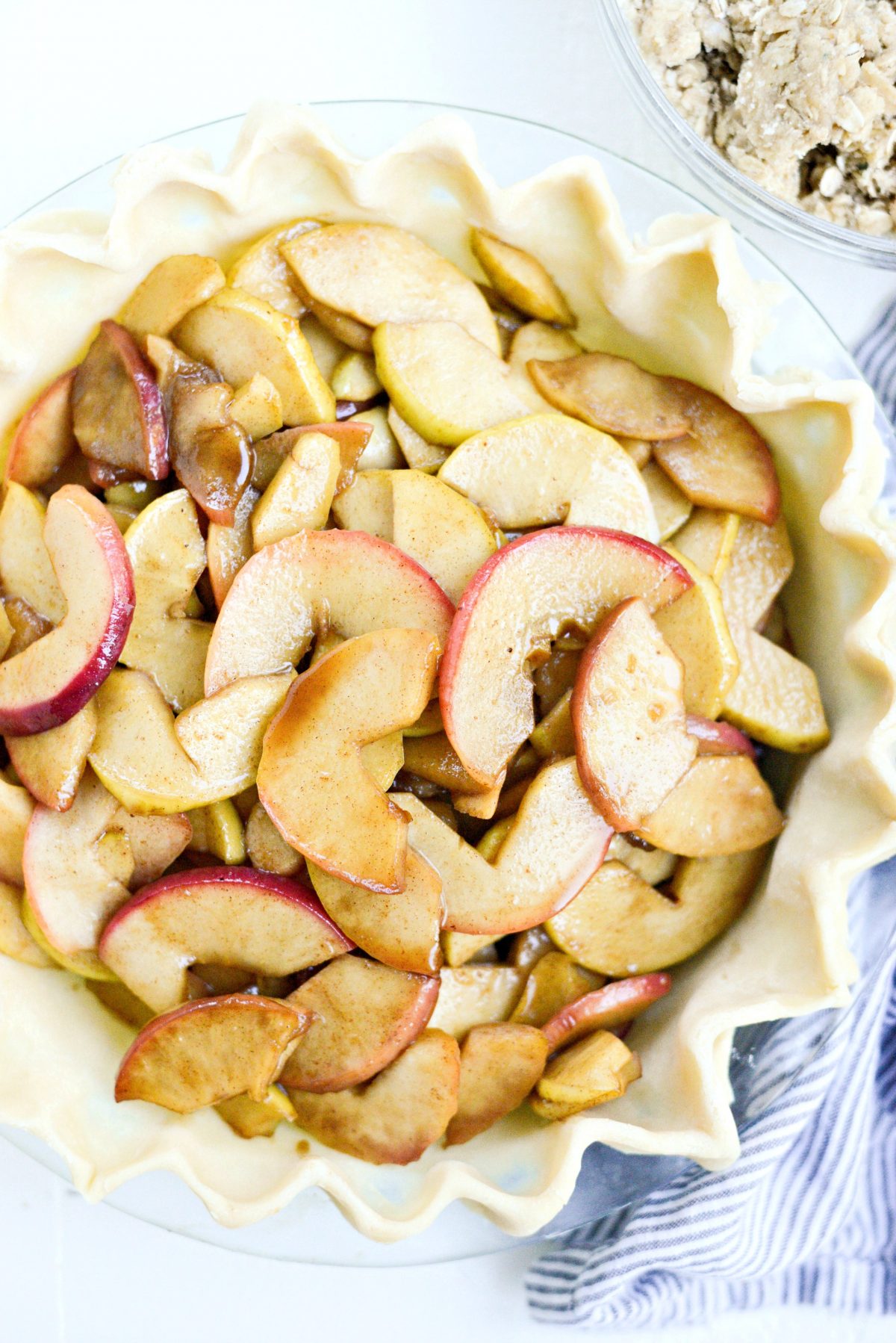 Brown Sugar Apple Pie with Oatmeal Thyme Crumble - Simply Scratch