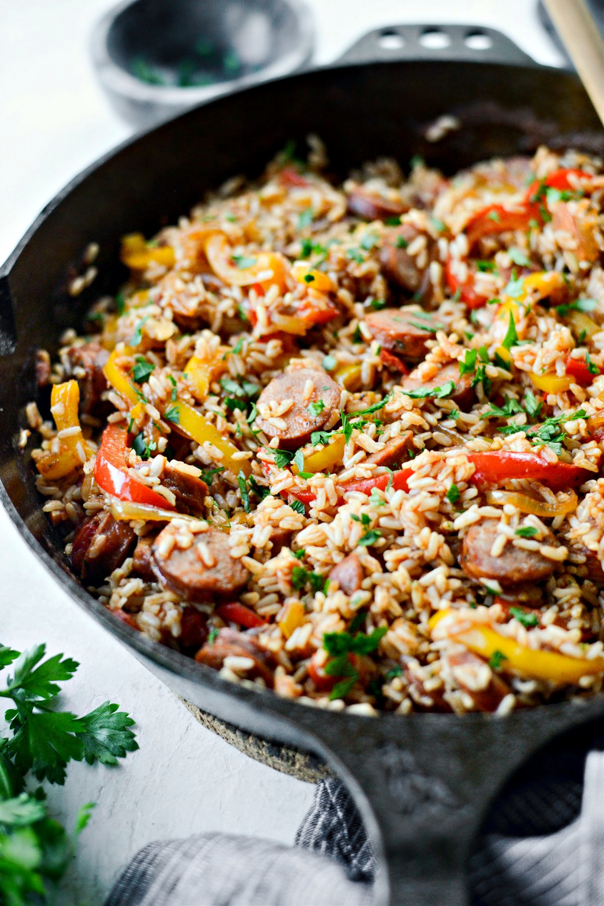 Andouille Cajun Rice Skillet - Simply Scratch