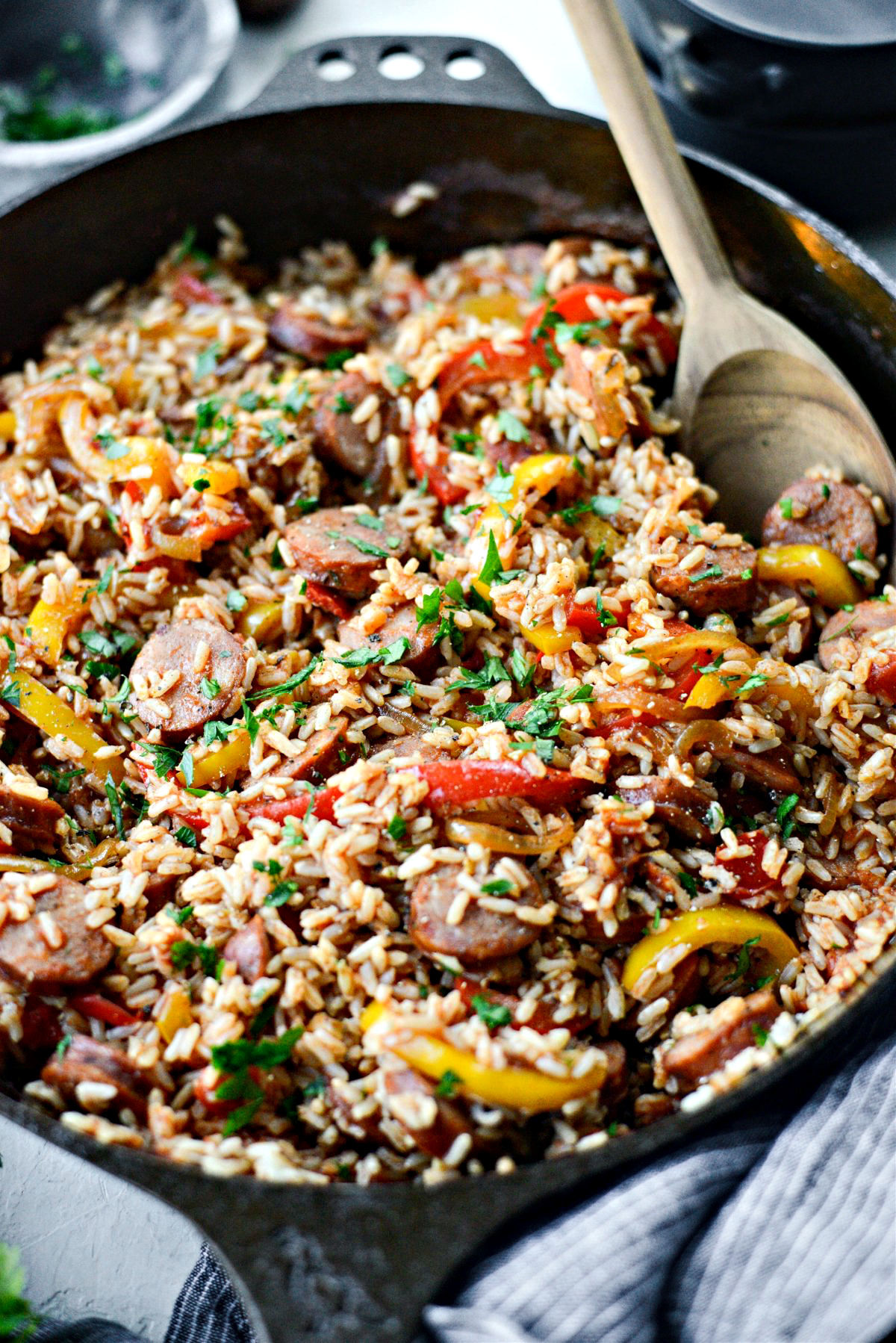 Andouille Cajun Rice Skillet - Simply Scratch