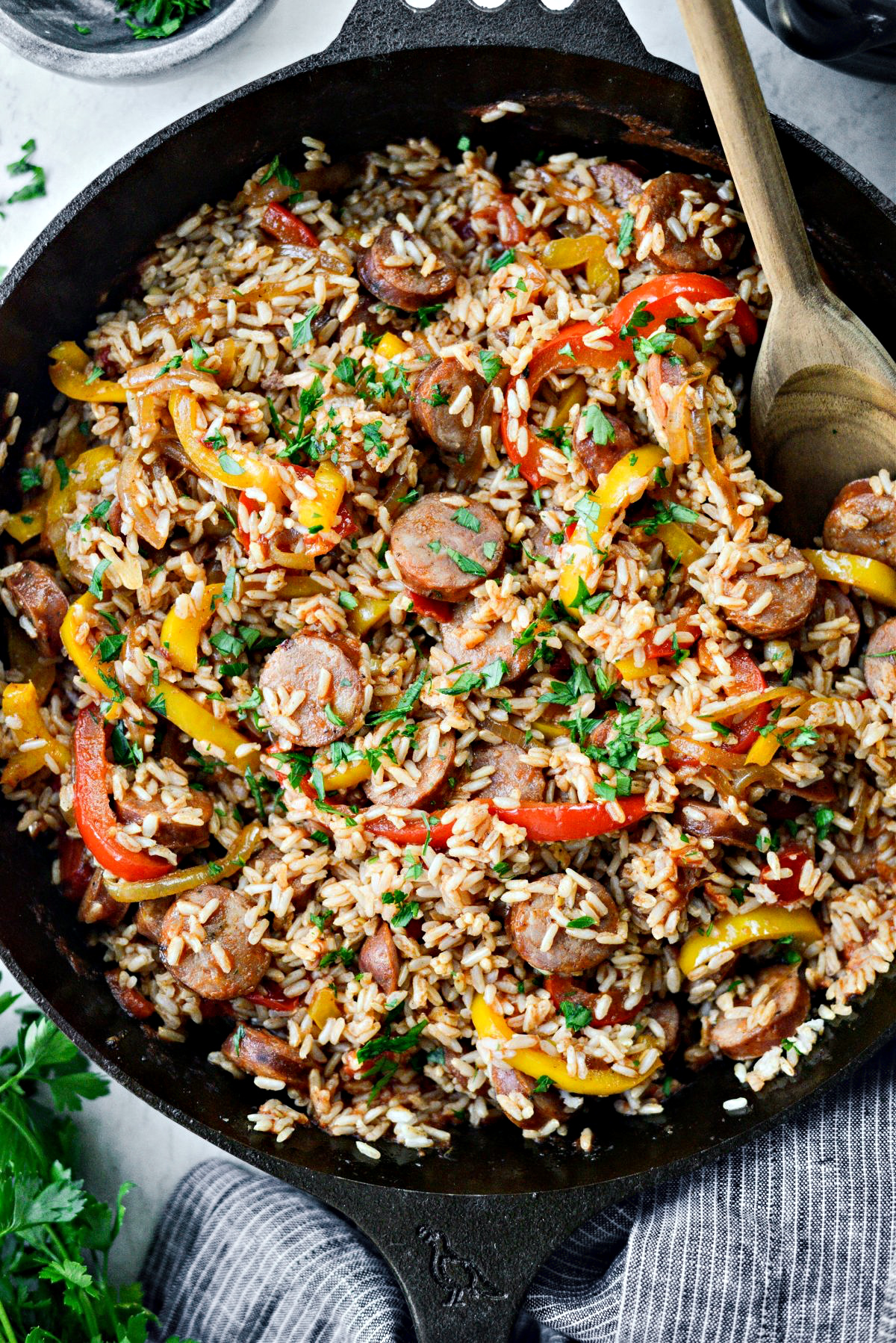 Andouille Cajun Rice Skillet - Simply Scratch