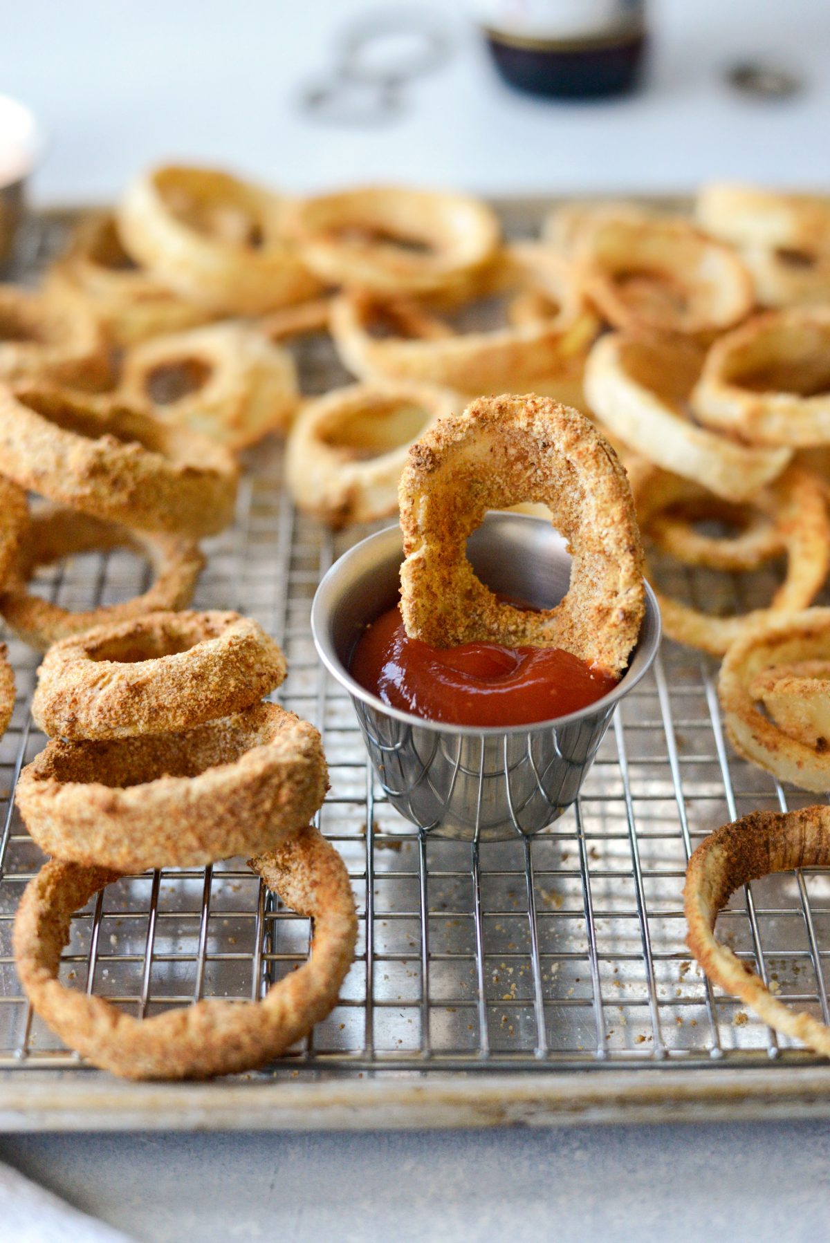 Air Fryer Beer Battered Onion Rings (two ways!) - Simply Scratch