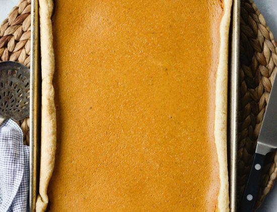 Pumpkin Slab Pie l SimplyScratch.com