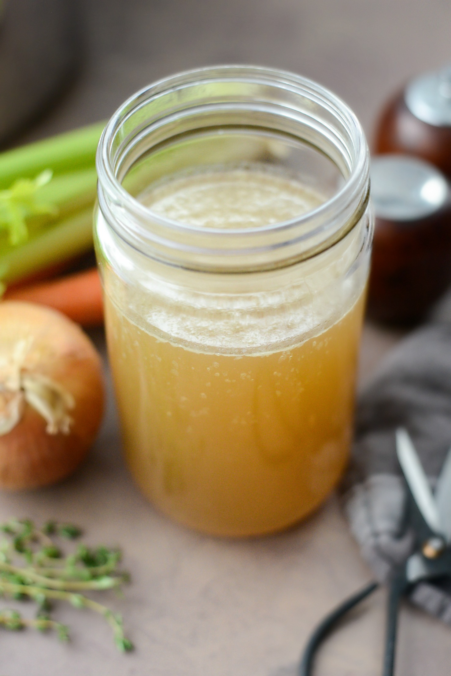 Slow Cooker Homemade Turkey Stock - Simply Scratch