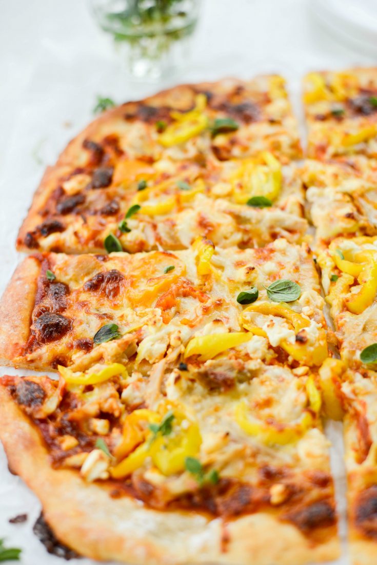 Spicy Chicken Feta Pizza - Simply Scratch