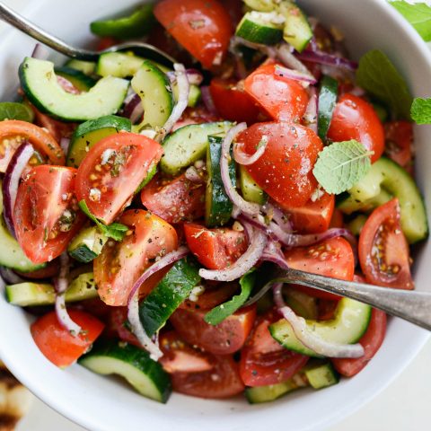 Cucumber Tomato Salad - Simply Scratch