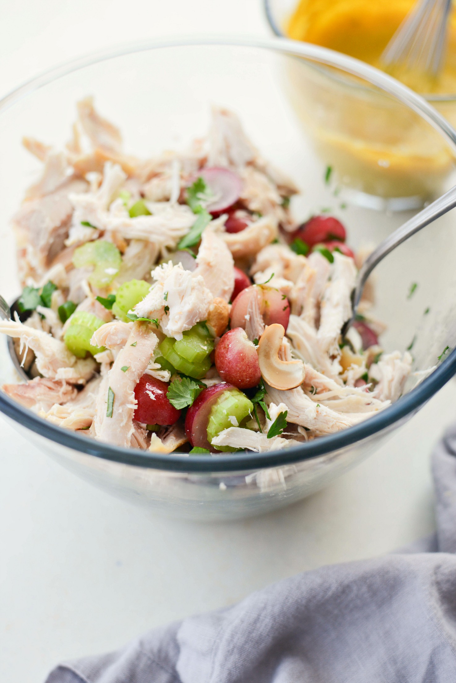 Curried Chicken Salad with Grapes and Cashews - Simply Scratch