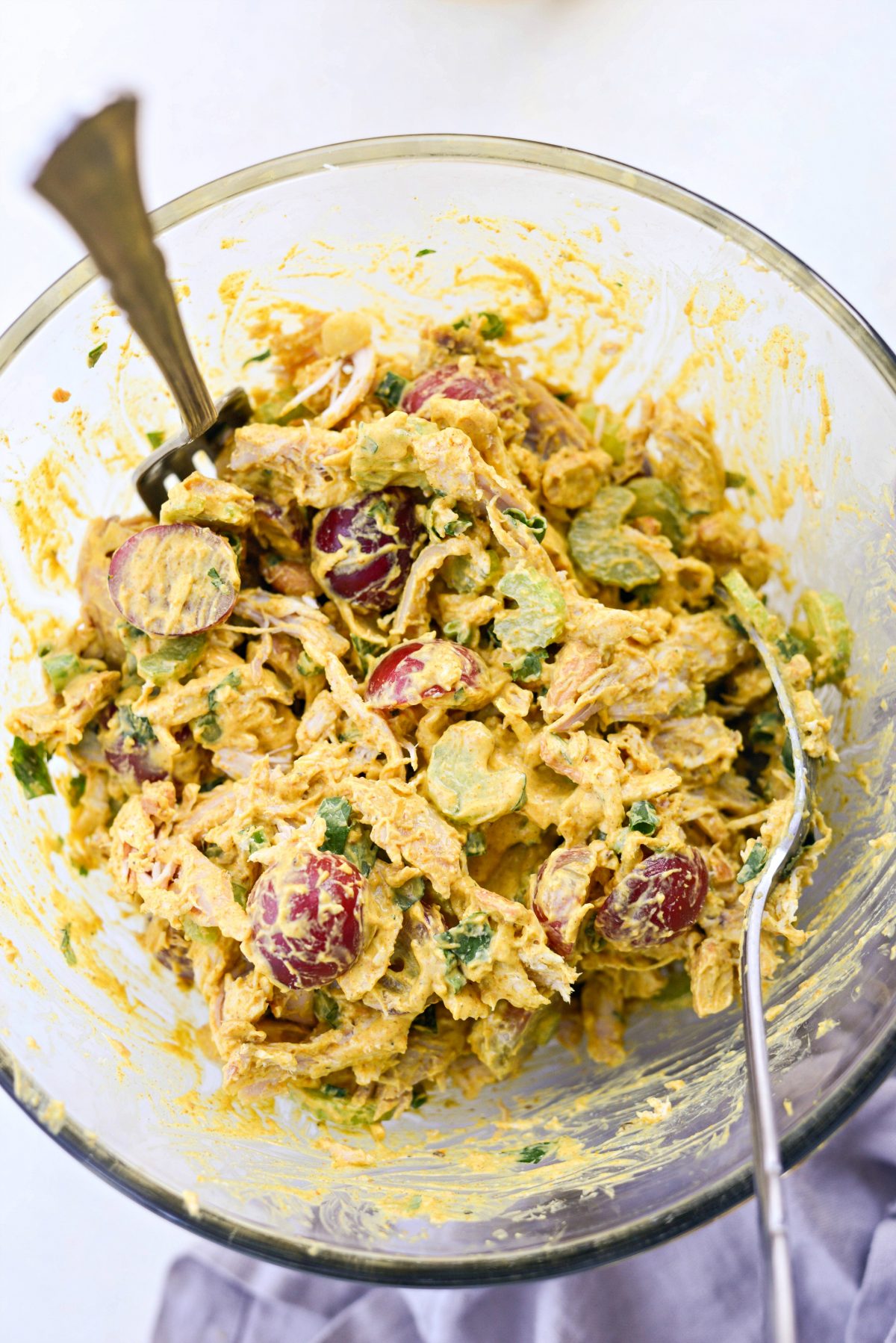 Curry Chicken Salad with Grapes Recipe
