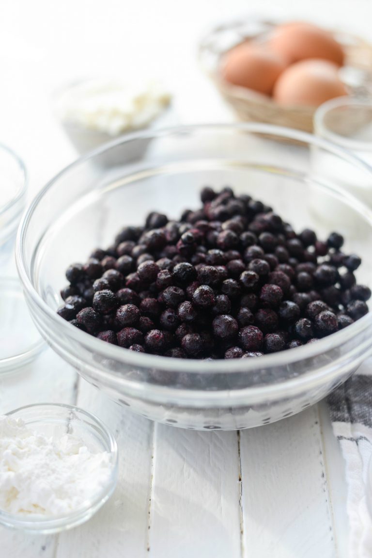 Lemon Ricotta Puff Pancake With Wild Blueberry Syrup - Simply Scratch