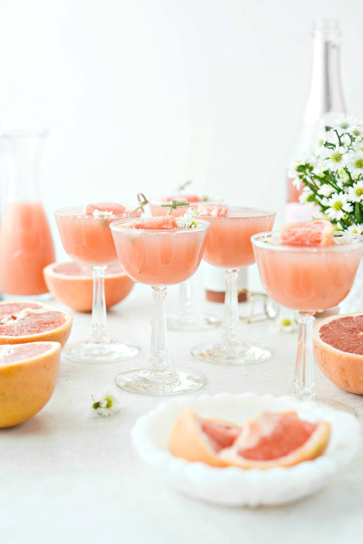 Grapefruit Rosé Mimosas - Simply Scratch