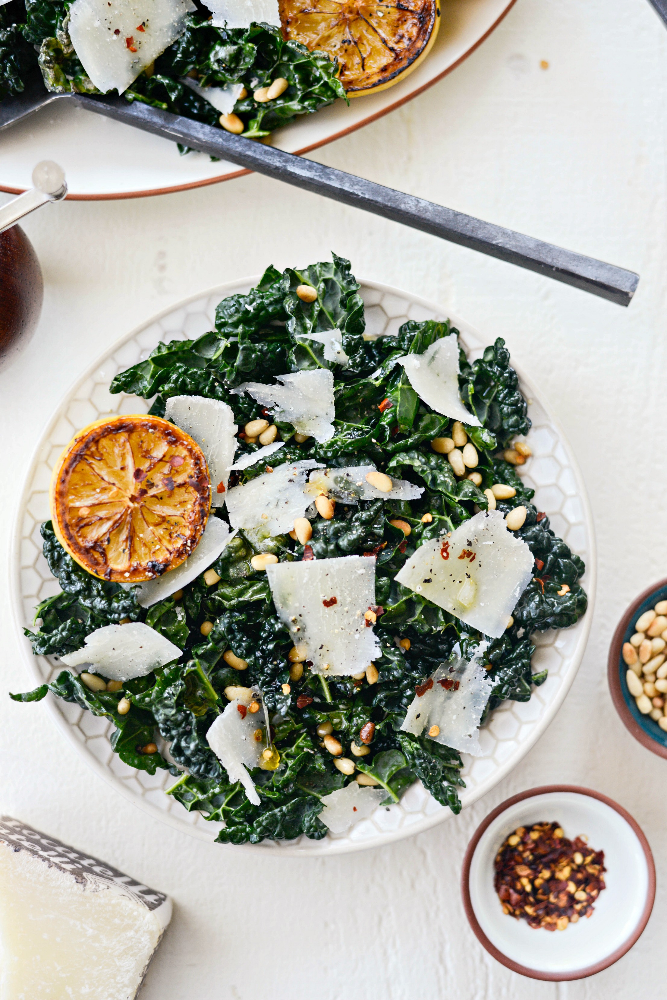 Charred Lemon And Tuscan Kale Salad Simply Scratch 8661