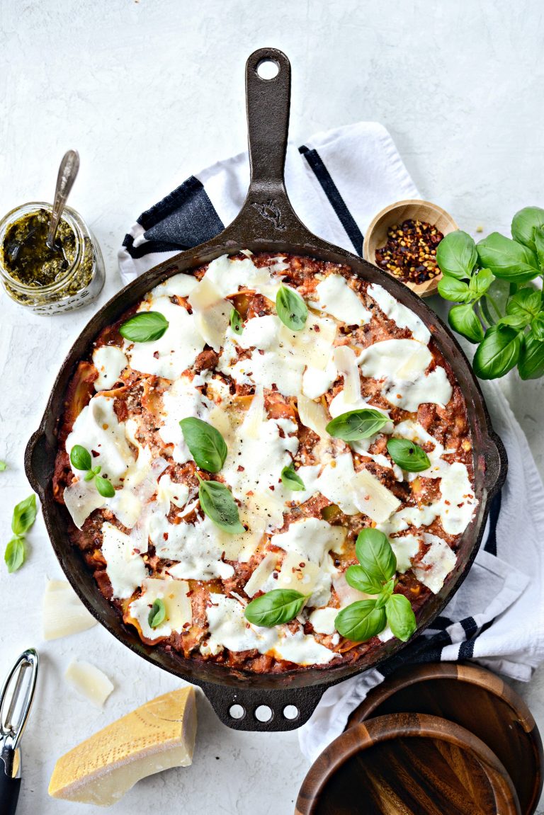 Easy Skillet Lasagna - Simply Scratch