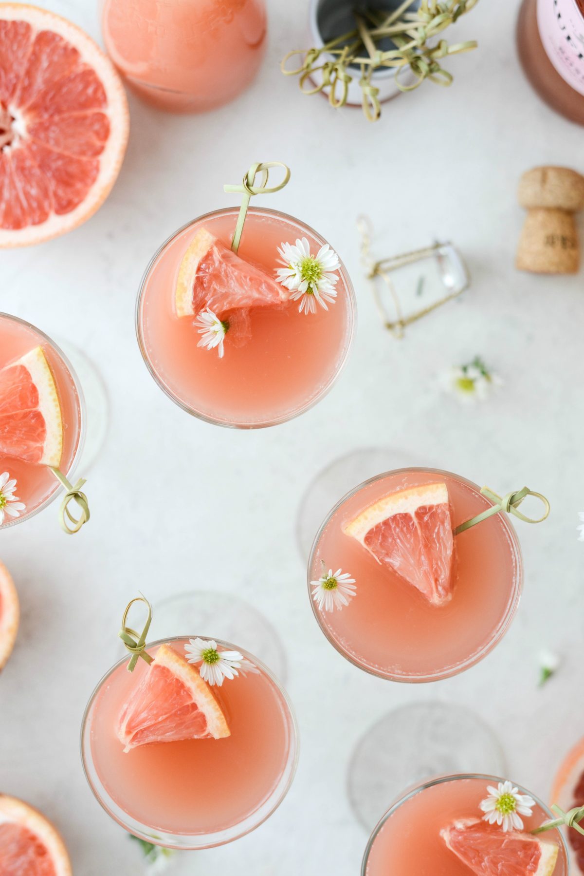 Grapefruit Rosé Mimosas - Simply Scratch