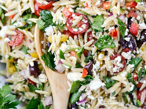 Greek Orzo Pasta Salad  Don't Go Bacon My Heart