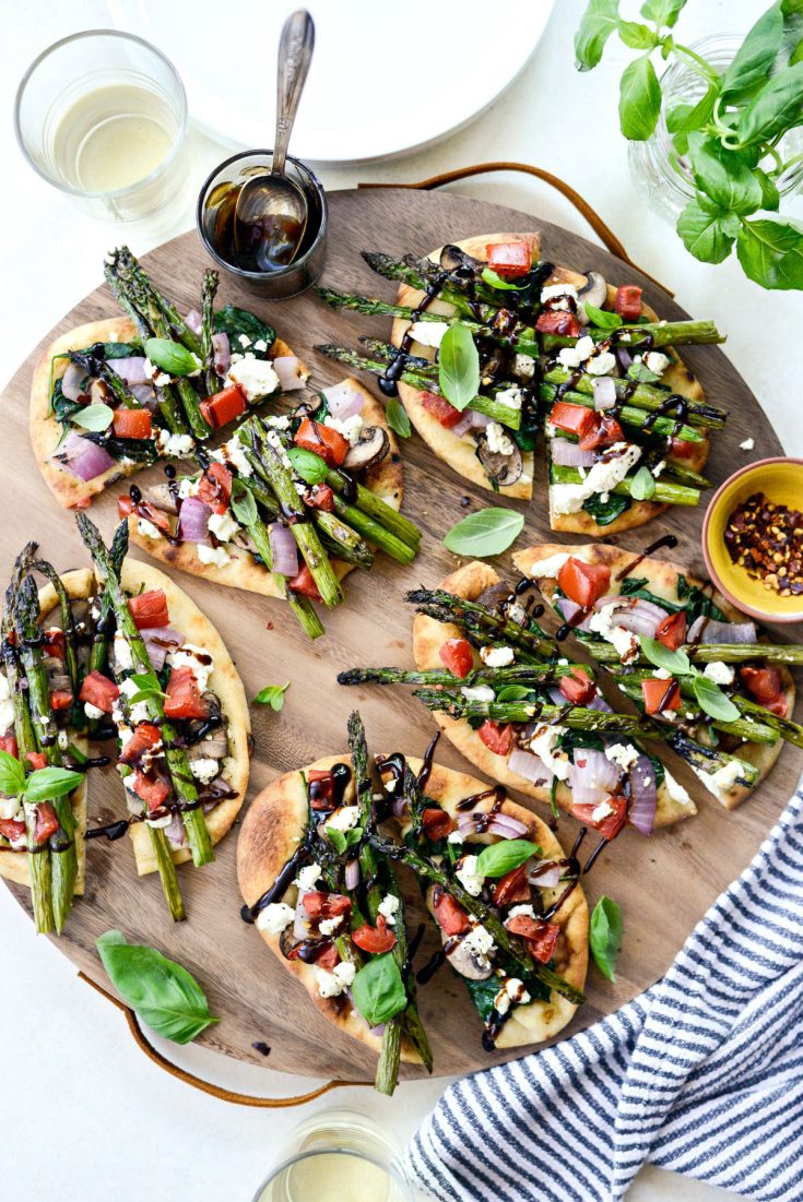 Vegetable And Goat Cheese Flatbread - Simply Scratch