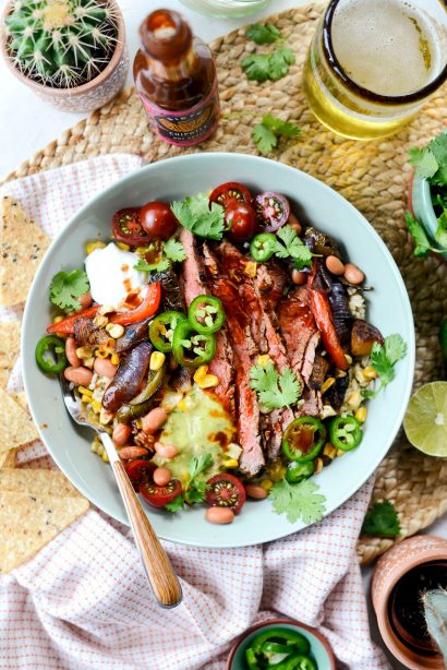 Grilled Chipotle Steak Fajita Rice Bowl Simply Scratch