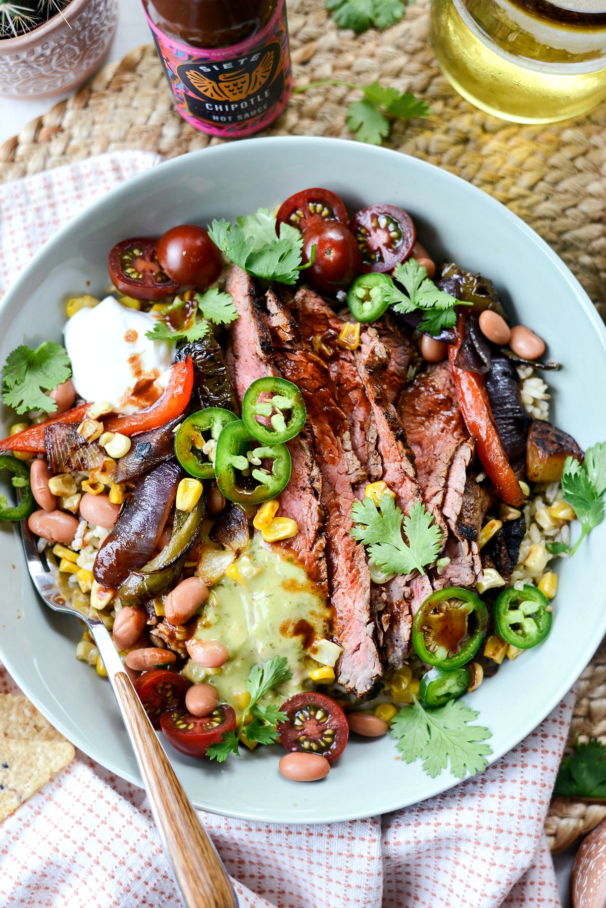 Grilled Chipotle Steak Fajita Rice Bowl Simply Scratch