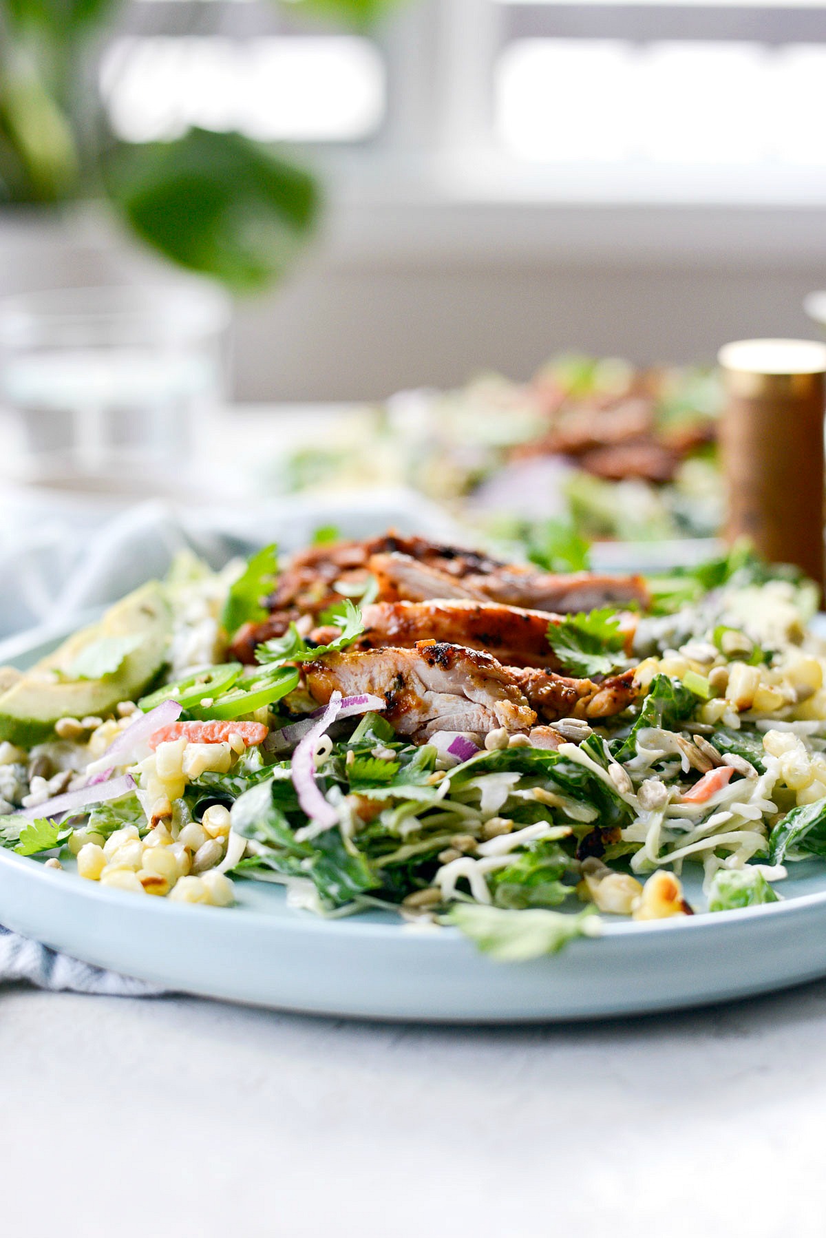 Summer Coleslaw BBQ Chicken Salad - Simply Scratch