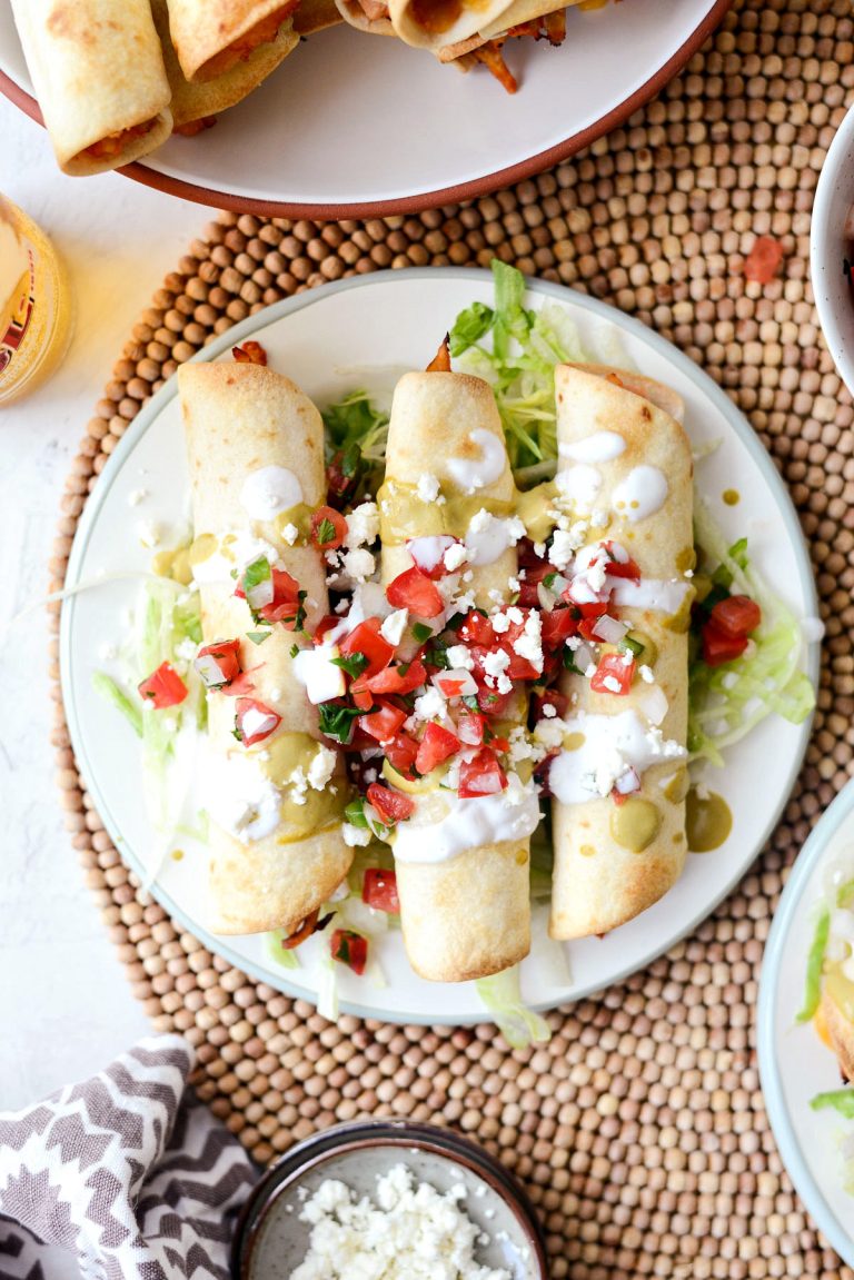 Air Fryer Salsa Chicken Taquitos - Simply Scratch