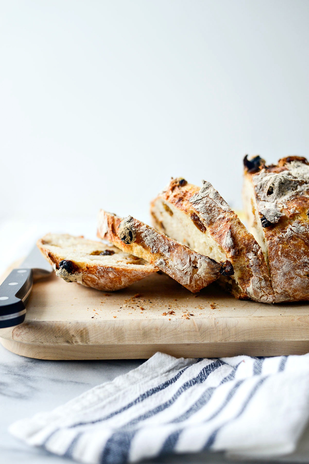 No-Knead Cinnamon Raisin Bread - Simply Scratch