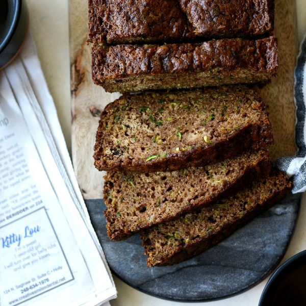 Homemade Olive Oil Zucchini Bread - Simply Scratch