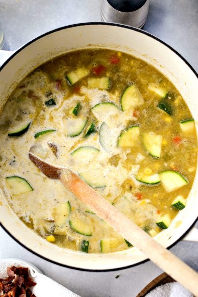 Summer Corn And Zucchini Chowder Simply Scratch