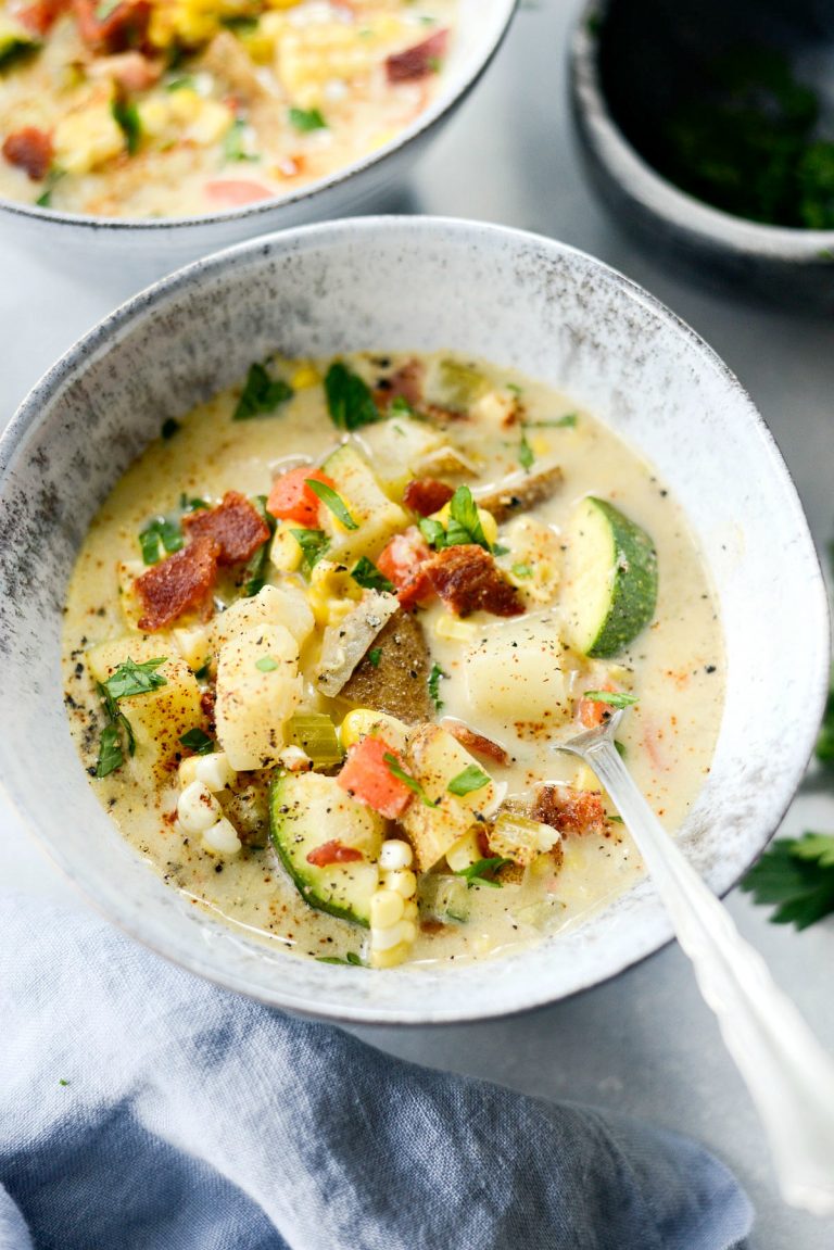 Summer Corn And Zucchini Chowder Simply Scratch