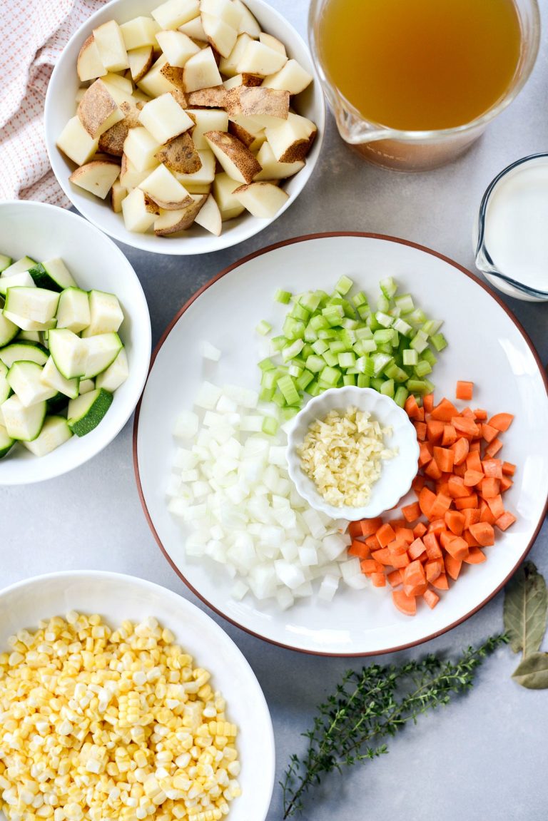 Summer Corn and Zucchini Chowder - Simply Scratch