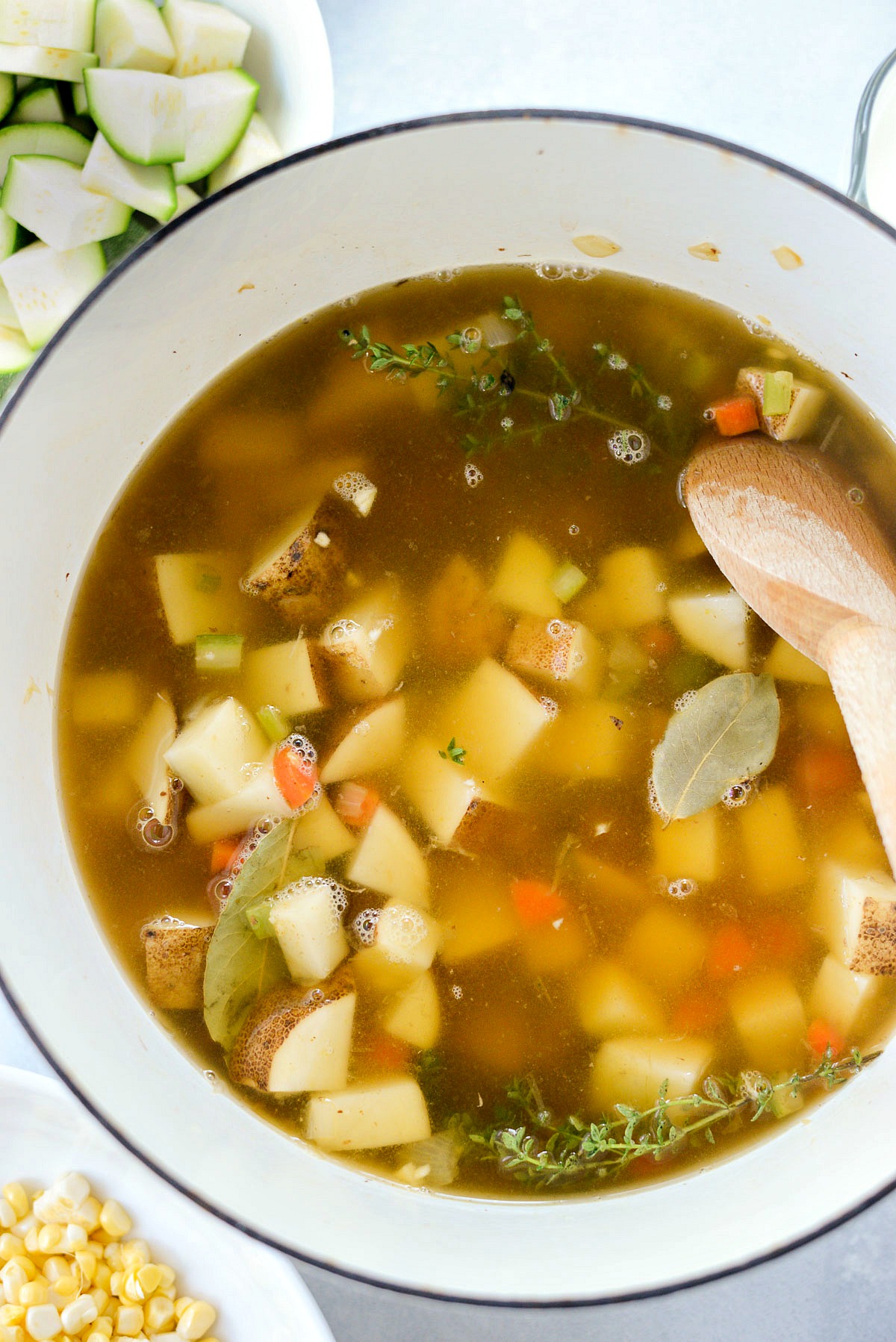 Summer Corn and Zucchini Chowder - Simply Scratch